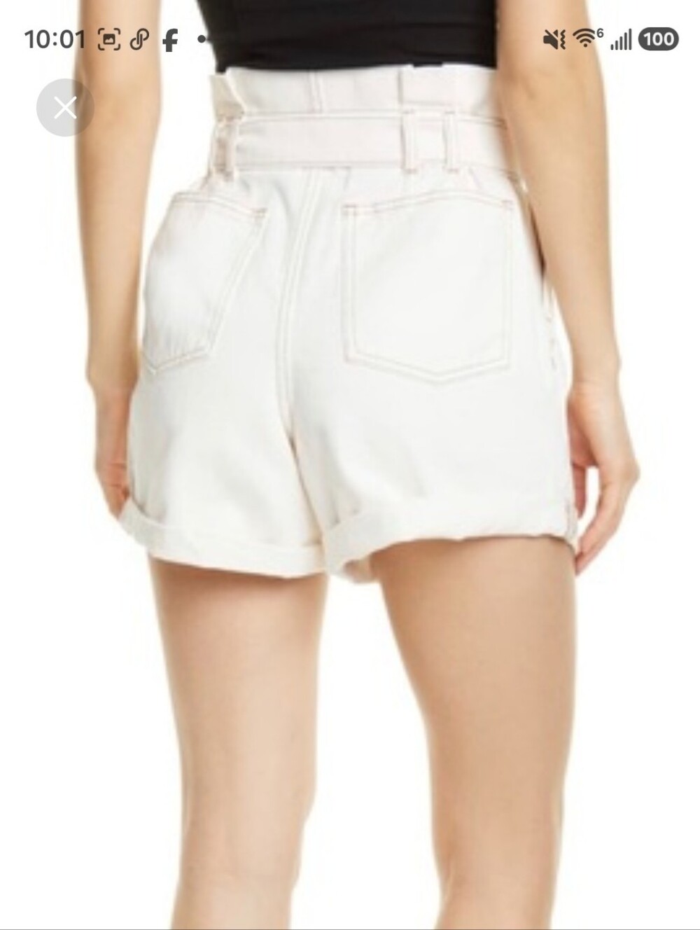 🌸CINDY UTILITY DENIM SHORTS, BY,"FREE PEOPLE"🌸 - Picture 2 of 16